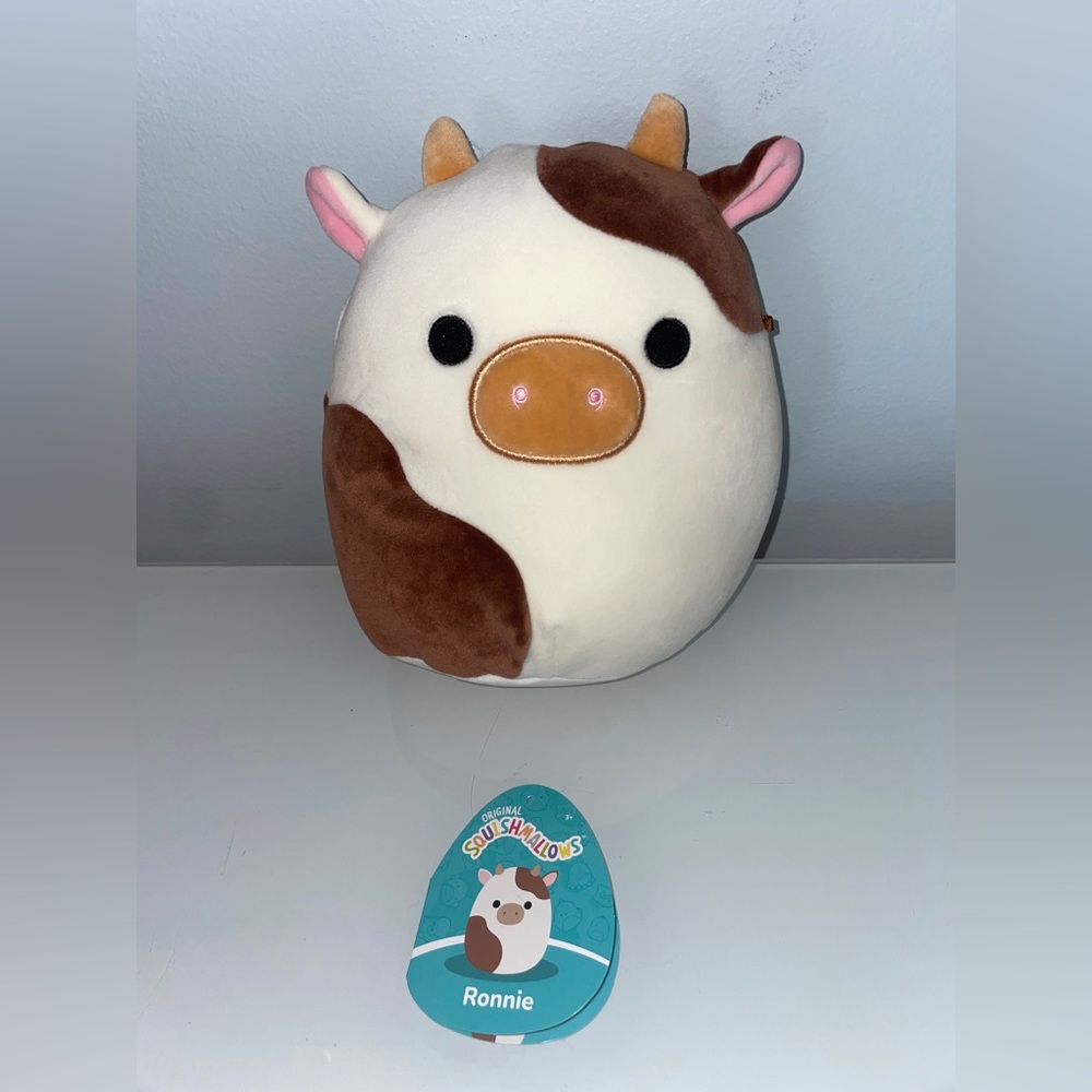 Ronnie the Brown Squishmallow Cow Brand New Kellytoys 7.5”